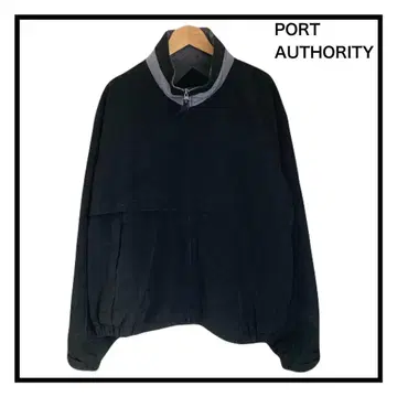PORT AUTHORITY 나일론 자켓 블랙 남성용 긴팔 L
