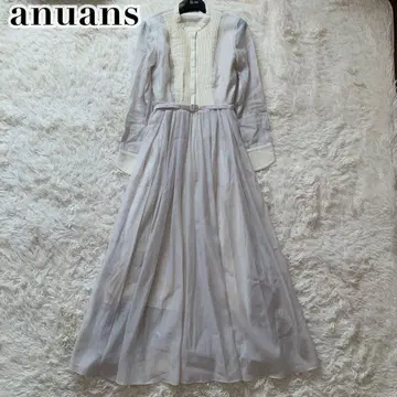 미사용급 anuans 원피스 24년 모델 롱 플리츠 시어 M