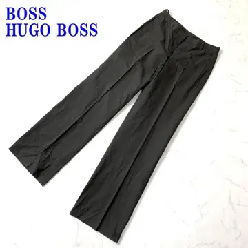 휴고보스 슬랙스 팬츠 브라운 면 100% US 2 C2775