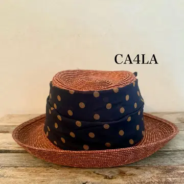 CA4LA 리본 포함 밀짚모자