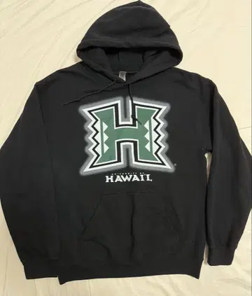 하와이 대학 H 로고 UNIVERSITY OF HAWAII 후드티 남성용