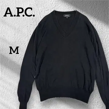 A.P.C. V넥 스웨터 실크 캐시미어 코튼