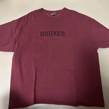 UNDFTD. 버건디 T셔츠 X-LARGE
