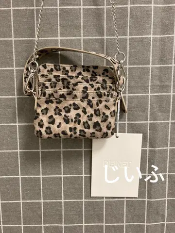 DEINET 레오파드 무늬 숄더백