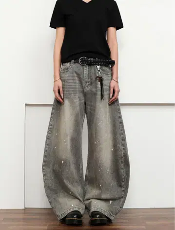 QS86 데님 팬츠 QS304B SPLASH DENIM