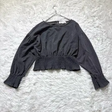 [ 로페피크닉 ] 벨로아풍 풀오버 그레이 38 볼륨 소매 가을 겨울 코디