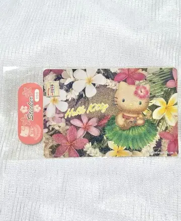 HELLO KITTY 헬로키티 하와이안 스티커 씰 석양