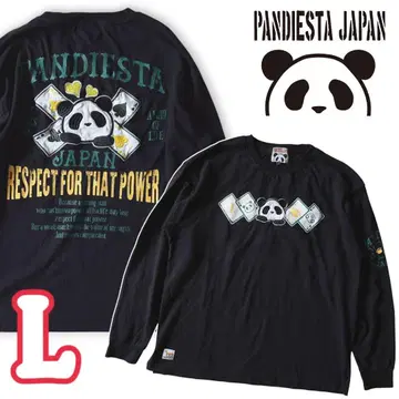 팬디에스타 PANDIESTA 카드놀이 모티브 자수 긴팔T셔츠