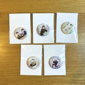 주술회전전 주술회전 컬렉션 캔뱃지 푸치 5세트