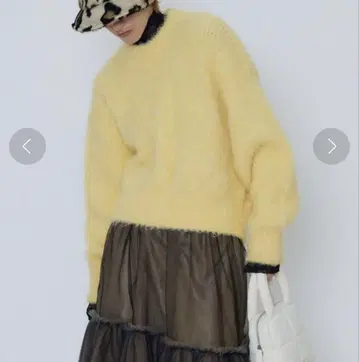 many color shaggy knit