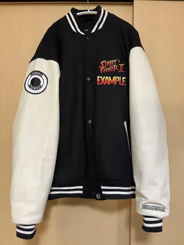 스트리트 파이터 2 x EXAMPLE 바시티 자켓
