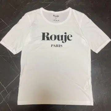이에나 루즈 rouje iena 로고t셔츠 콜라보 화이트 PARIS