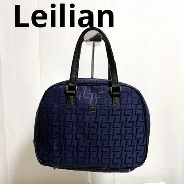 유165 Leilian 레리안 핸드백 미니백 네이비 올 패턴