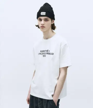 마리테 LETTERING LOGO OVERSIZED TEE