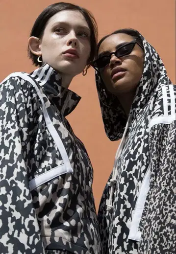 adidas 카모플라쥬 크롭 자켓