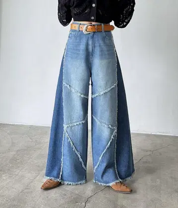 와이드 데님 팬츠