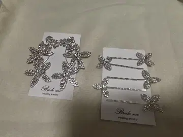 Bride me 헤어핀 세트 & 귀걸이 실버