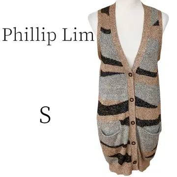 Phillip Lim 필립림 라메 사용 베스트/질레/비스티에 S