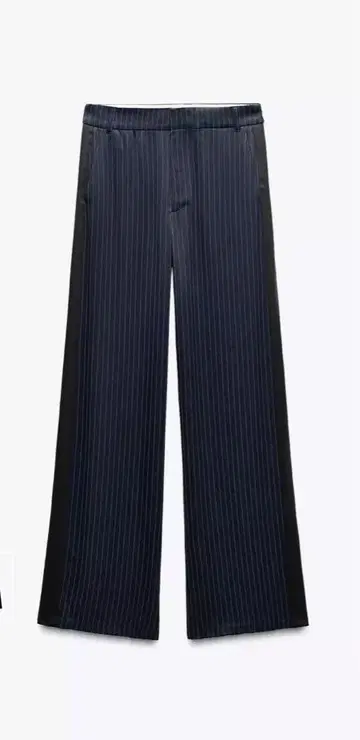 ZARA 새틴 핀스트라이프 패턴 팬츠 S
