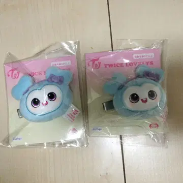 TWICE BABY lovelys 봉제 인형 헤어핀 나블리 나연 2개