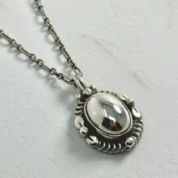 GEORG JENSEN 1995 이어 펜던트 목걸이 토케이소