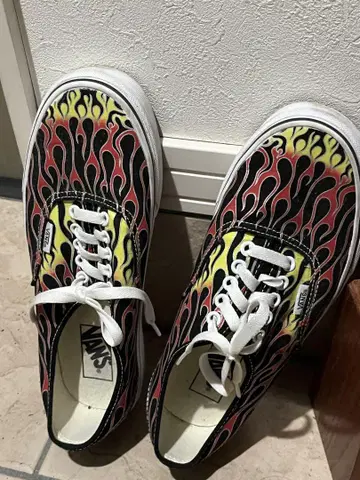 VANS AUTHENTIC MASH UP 반스 파이어 패턴