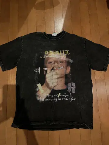 Dishonette XL 다크 그레이 티셔츠