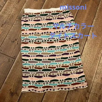 MISSONI 멀티 컬러 타이트 스커트 48