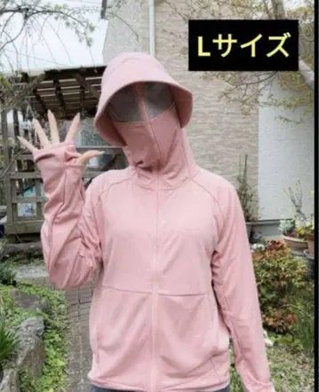 쿨 UV 선셰이드 후드티 EX 핑크 L [ 신상품 24시간 이내 발송 ]