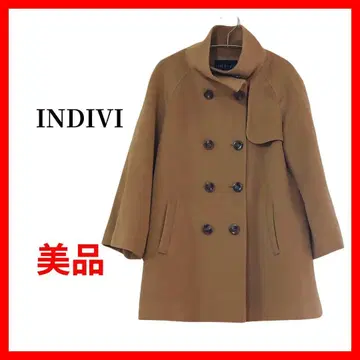 INDIVI 인디비 피코트 코트 캐시미어 숏 B993