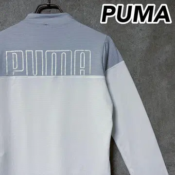 푸마 PUMA 로고 모크넥 긴팔 셔츠 여성용 골프 의류