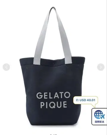 gelato pique / 젤라토 피케 토트백 메쉬 로고 토트