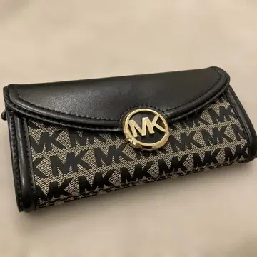 Michael Kors 장지갑 블랙/베이지