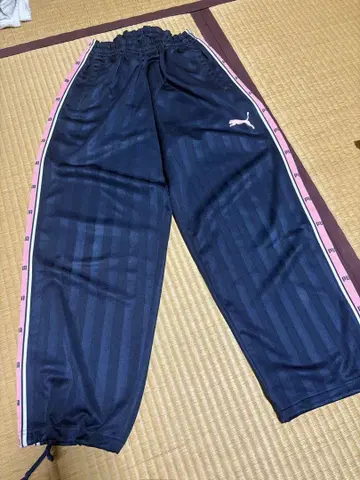 Puma 스트라이프 저리 팬츠 네이비