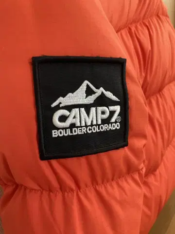 CAMP7 다운 자켓 M 사이즈 오렌지