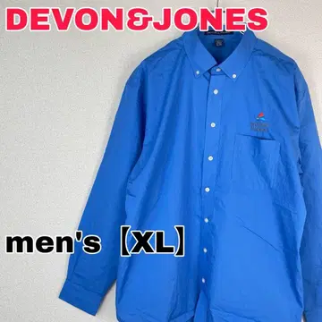 Z371 [ DEVON&JONES ] 긴팔 셔츠 [ 남성용 XL ] 블루