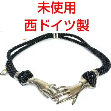 빈티지 미사용 90s 서독제 핸드형 벨트 실버 컬러