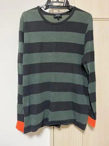 A.P.C. 스트라이프 긴팔 티셔츠