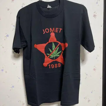 JOMET 1989 블랙 T셔츠 80s