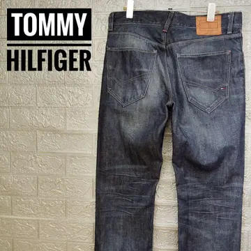 타미힐피거 TOMMY 구제 의류 데님 팬츠 32 스트레이트 청바지