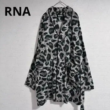 RNA C0666 레오파드 무늬 스모킹 가운 벨트 포함 아우터