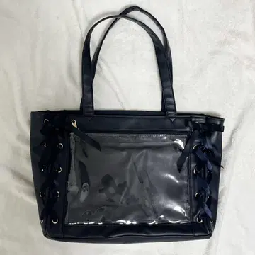 wego 레이스업 이타백 이타백 블랙 S 사이즈 블랙 리본