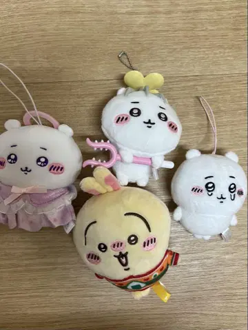 치이카와 봉제 인형 스트랩 4개 세트