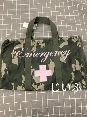 Sculptor 카모 패턴 토트백 Emergency