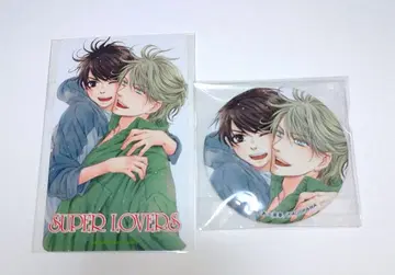SUPER LOVERS 슈퍼라바즈 아베 미유키 캔뱃지 카드 2점