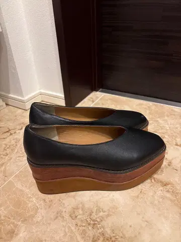 SNIDEL 블랙 플랫슈즈