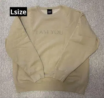 [ L ] 후지이 카제 I AM YOU 스웨트 셔츠 (베이지)