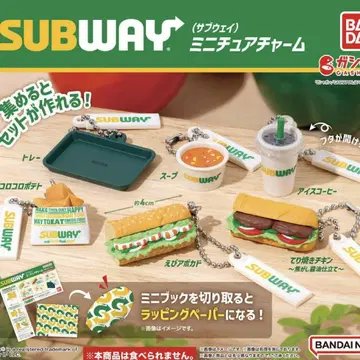 미니어처 참 전 6종 세트 SUBWAY 가챠