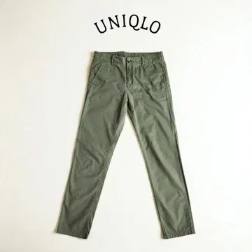 UNIQLO 스트레이트 하의 카키 무지