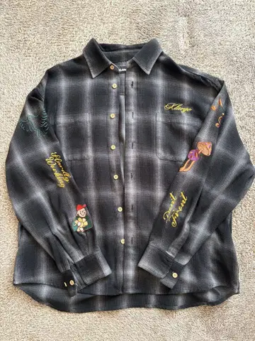 XLARGE 체크 무늬 긴팔 셔츠